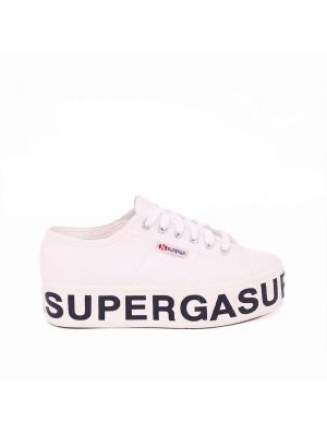 Plateau sneaker Superga weiß