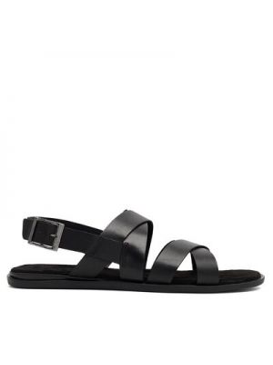 Kožené sandále Lasocki čierna