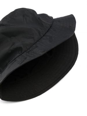 Žakárový klobouk Moschino černý