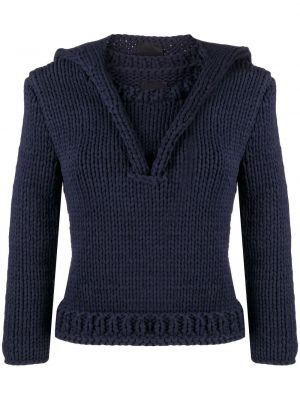 Sweter z kapturem Bevza niebieski
