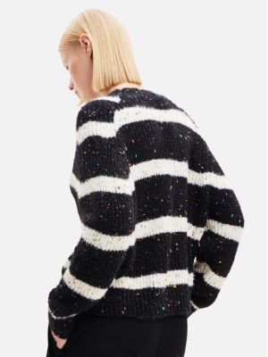 Relaxed пуловер Desigual черно