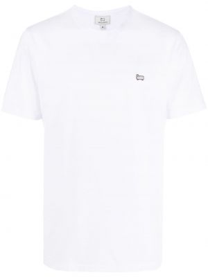 T-krekls ar apaļu kakla izgriezumu Woolrich balts