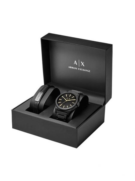 Digitální hodinky Armani Exchange černé