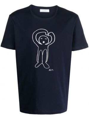T-shirt con stampa Société Anonyme blu