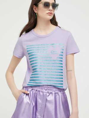 Majica Love Moschino vijolična