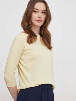 Тениска Sisley жълто