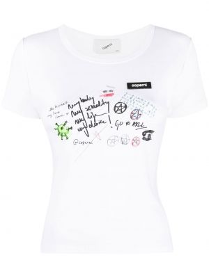 T-shirt Coperni vit