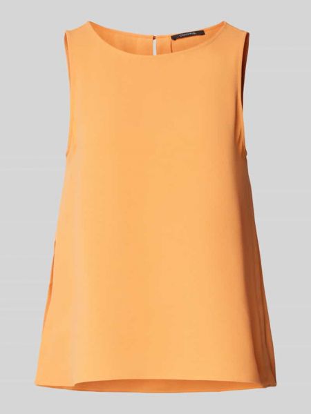 Pomarańczowa bluzka w jednolitym kolorze Comma