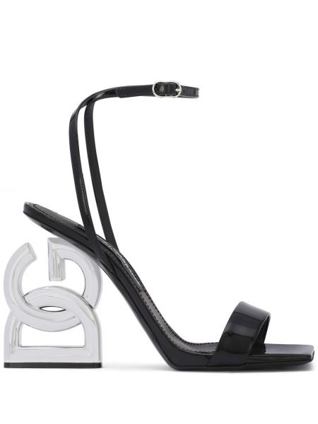 Sandale cu toc Dolce & Gabbana negru