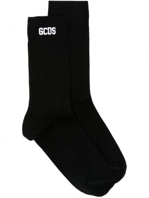 Κάλτσες με κέντημα Gcds μαύρο
