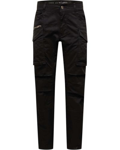 Pantaloni cargo cu buzunare Replay negru