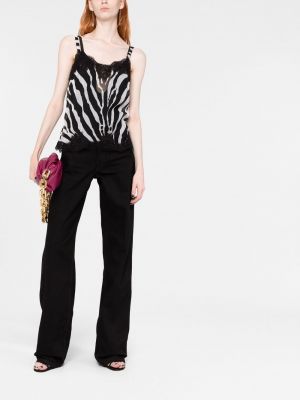 Tank top šifona ar apdruku ar zebras rakstu Dolce & Gabbana