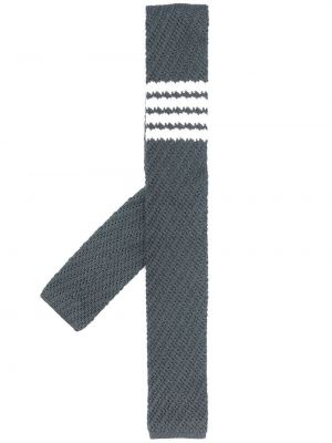 Krawat z jedwabiu Thom Browne, biały