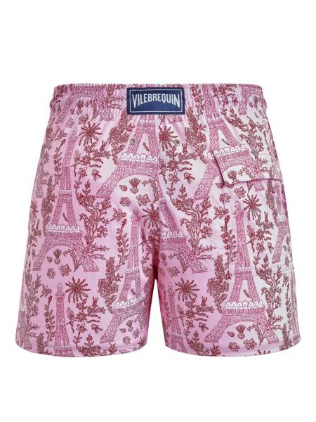 Shorts mit print Vilebrequin pink
