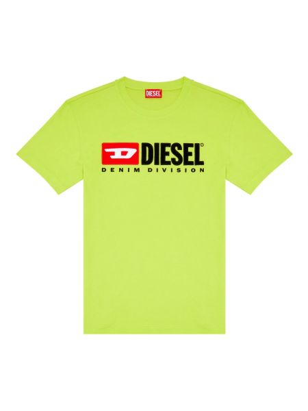 T-shirt mit stickerei Diesel grün