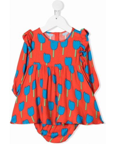 Trykt dress for jenter Stella Mccartney Kids rød