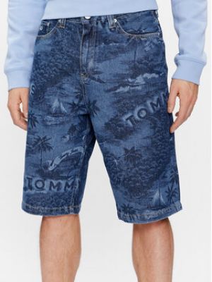 Džínové šortky relaxed fit Tommy Jeans modré