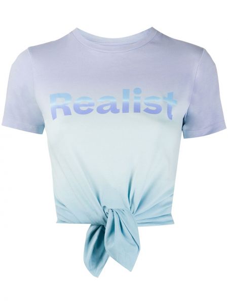 T-shirt tie-dye Rabanne blu