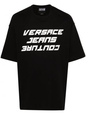 Kokvilnas t-krekls ar apdruku Versace Jeans Couture