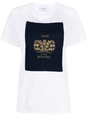 T-shirt en coton Barrie blanc