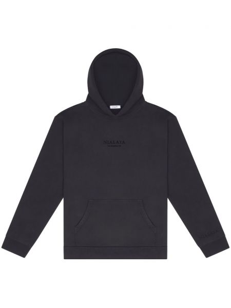 Fleece hoodie mit stickerei aus baumwoll Nialaya Jewelry schwarz