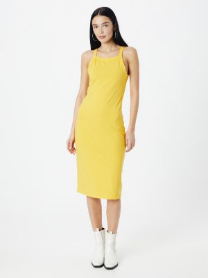 Μίντι φόρεμα Modström κίτρινο