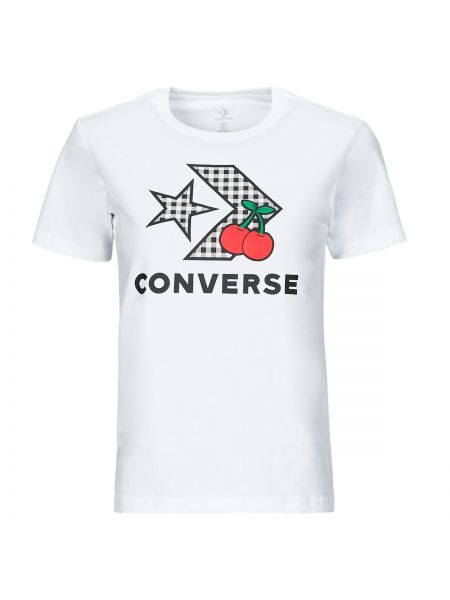 Csillag mintás rövid ujjú póló Converse fehér