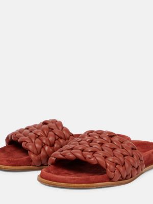 Pantofi din piele Chloé roșu