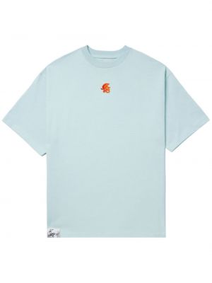 Βαμβακερή μπλούζα με σχέδιο Izzue μπλε