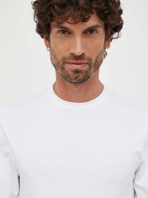 Tricou cu mânecă lungă Karl Lagerfeld alb