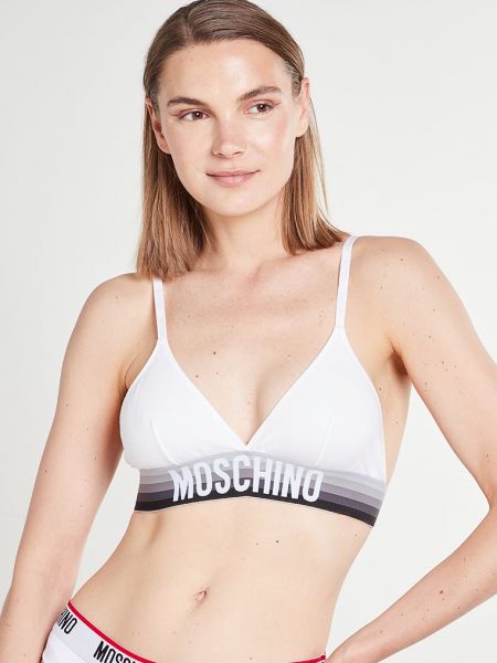 Biały biustonosz Moschino Underwear