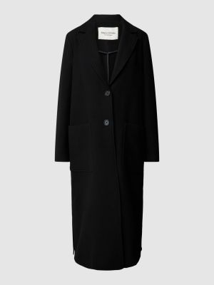 Płaszcz dopasowany w jednolitym kolorze Marc O'polo czarny