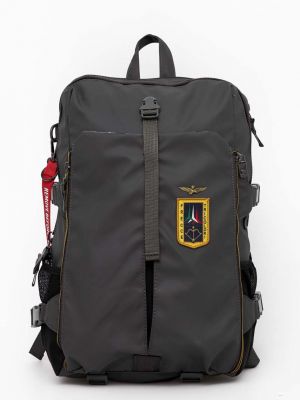 Серый рюкзак с аппликацией Aeronautica Militare