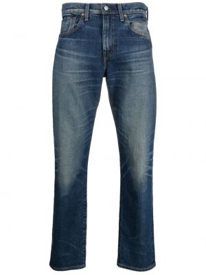 Bavlnené džínsy s rovným strihom Levi's modrá