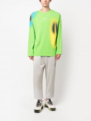 Sportovní kalhoty s potiskem s přechodem barev A-cold-wall* šedé