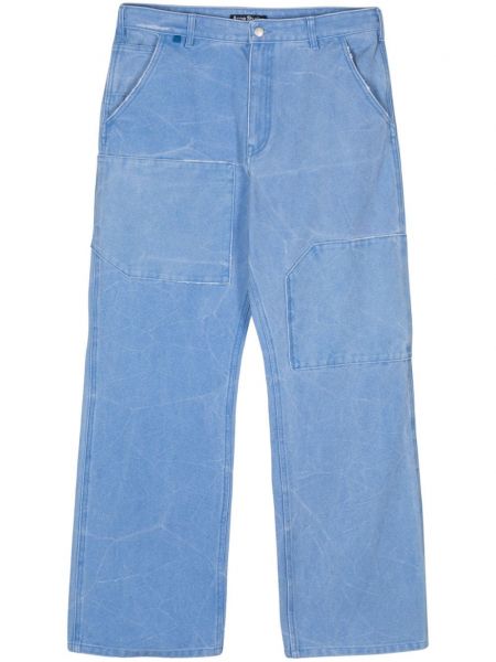 Modré rovné kalhoty Acne Studios