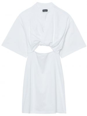 Robe en coton Jacquemus blanc