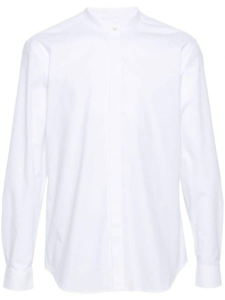 Βαμβακερό μακρύ πουκάμισο Dondup λευκό