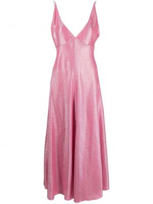 Abendkleid mit v-ausschnitt Forte_forte pink