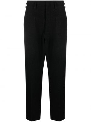 Pantaloni dritti di lana Lemaire nero