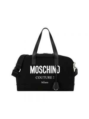 Czarna torba podróżna Moschino