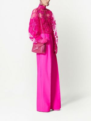 Bluzka w kwiatki Valentino różowa