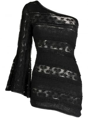Асиметрична рокля Charo Ruiz Ibiza черно