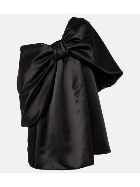 Mini vestido con lazo de crepé Simone Rocha negro