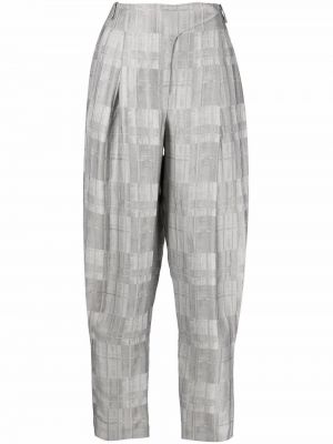 Karierter hose mit print Giorgio Armani grau