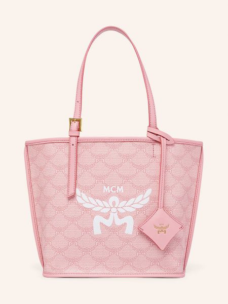 Shopper kabelka Mcm růžová