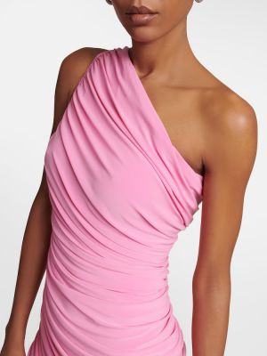 Μίντι φόρεμα Norma Kamali ροζ