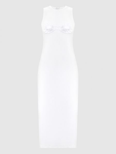 Белое платье с аппликацией Magda Butrym