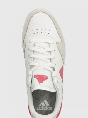 Sneakerși din piele Adidas alb