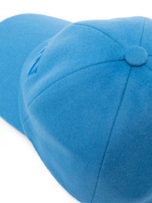 Kaschmir woll cap mit stickerei Lanvin blau